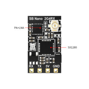 SpeedyBee Nano 2.4GHz ELRS Receiver with T-Antenna and IPEX1 Connector