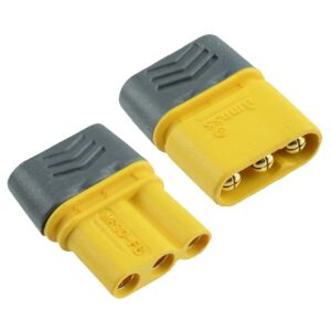 Amass MR30 Male and Female 3-Pin Connectors with Protective Sheaths