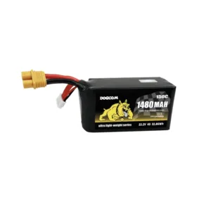Dogcom 1480mAh 150C 6S 22.2V Ultra Series High Performance FPV LiPo Battery Pack