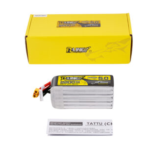 Tattu R-Line Version 5.0 2200mAh 6S 150C LiPo battery pack with XT60 plug