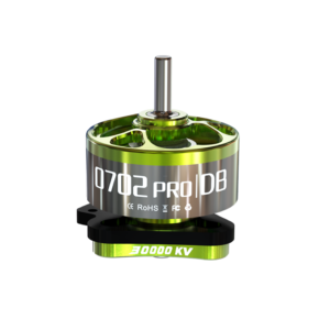 Technical schematic and dimensions of the VCI 0702 Pro DB 30000KV motor for micro FPV drones.