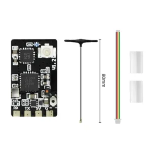 Sequre ELRS 2.4GHz Single RX Micro FPV Receiver Board with Attached u.FL T-Antenna