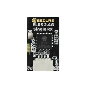 Sequre ELRS 2.4GHz Single RX Micro FPV Receiver Board with Attached u.FL T-Antenna