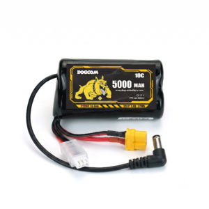 DOGCOM 21700 2S 5000mAh 7.4V Lithium Ion Battery Pack with Dual XT60 and DC5.0 Connectors