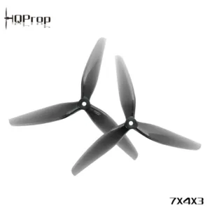 HQProp Durable 7X4X3 Light Grey 7 Inch Tri Blade FPV Propellers Set