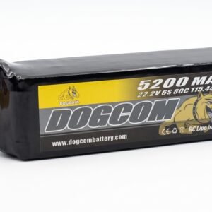 DOGCOM 5200mAh 22.2V 6S 80C Long Range LiPo Battery with XT60
